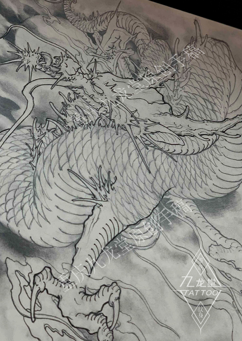 九龙堂纹身原创手稿-【九龙堂大型纹身艺术中心】
